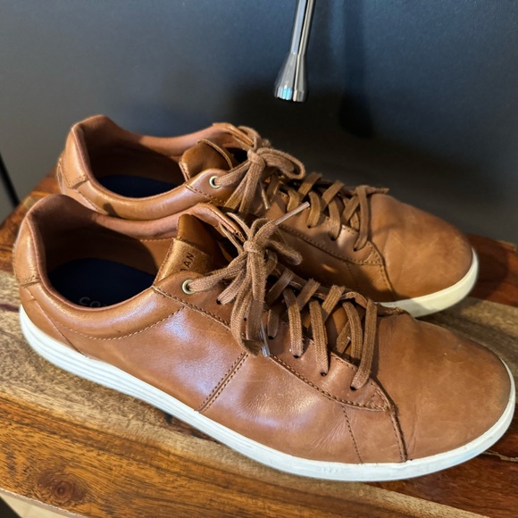COLE HAAN shoes (Reagan lace up sneaker) (British Tan) - Picture 2 of 5